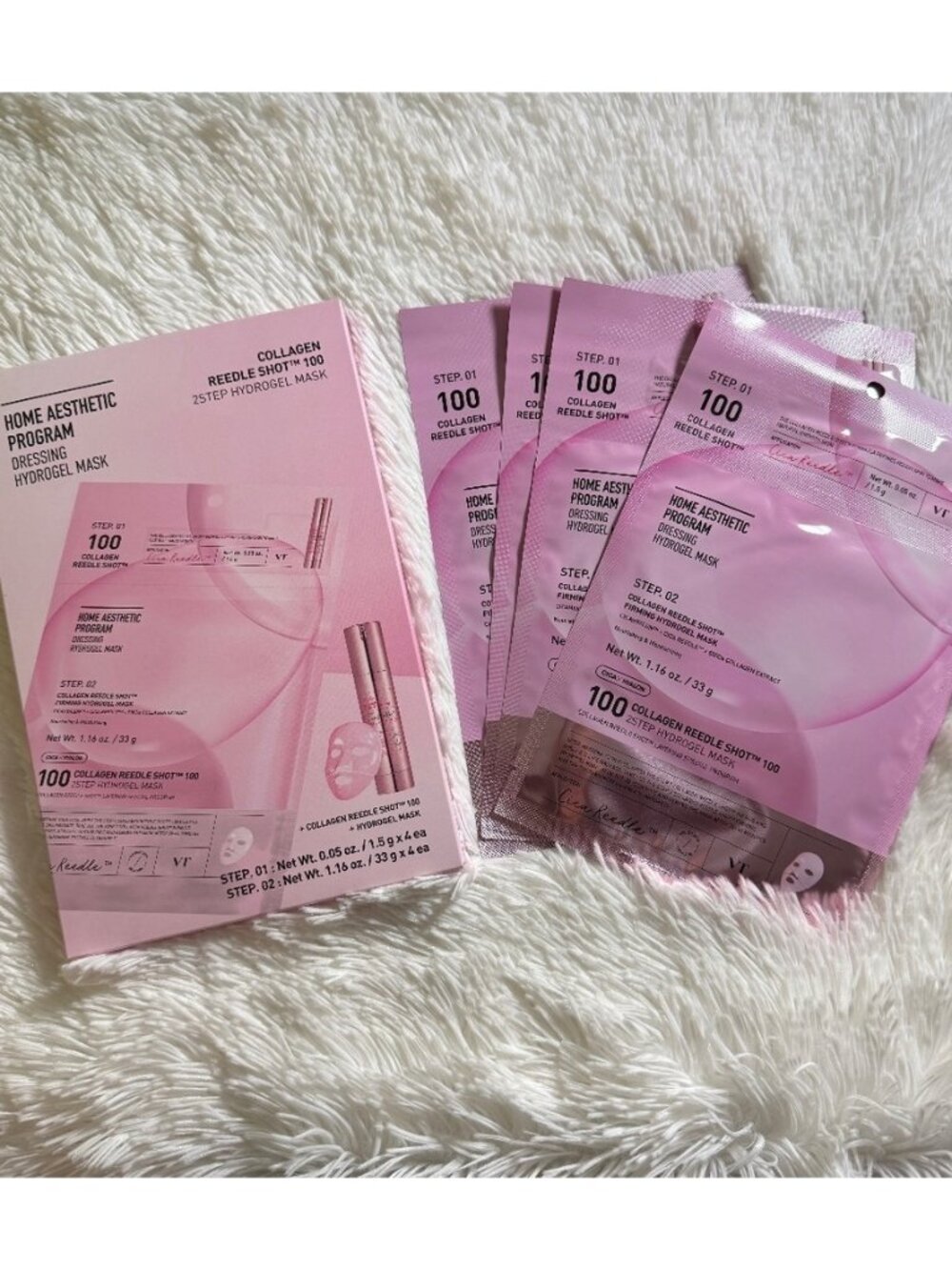 VT Collagen Reedle Shot 100 2Step Hydrogel 4 Mask Set